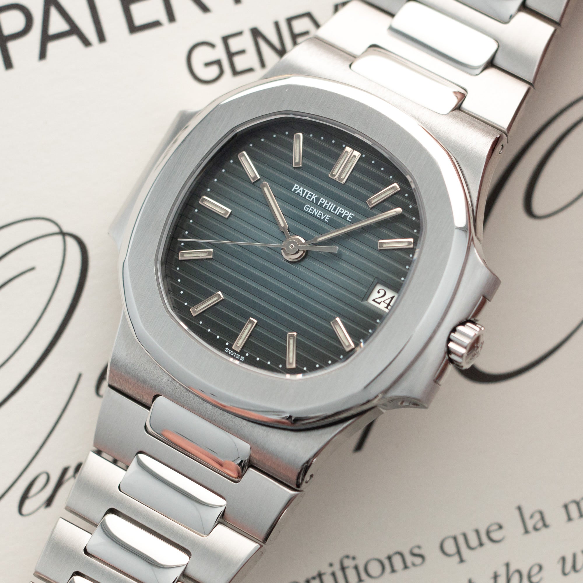 Patek Philippe - Patek Philippe Nautilus, Ref. 3800 with Original Paper and Hangtag - The Keystone Watches