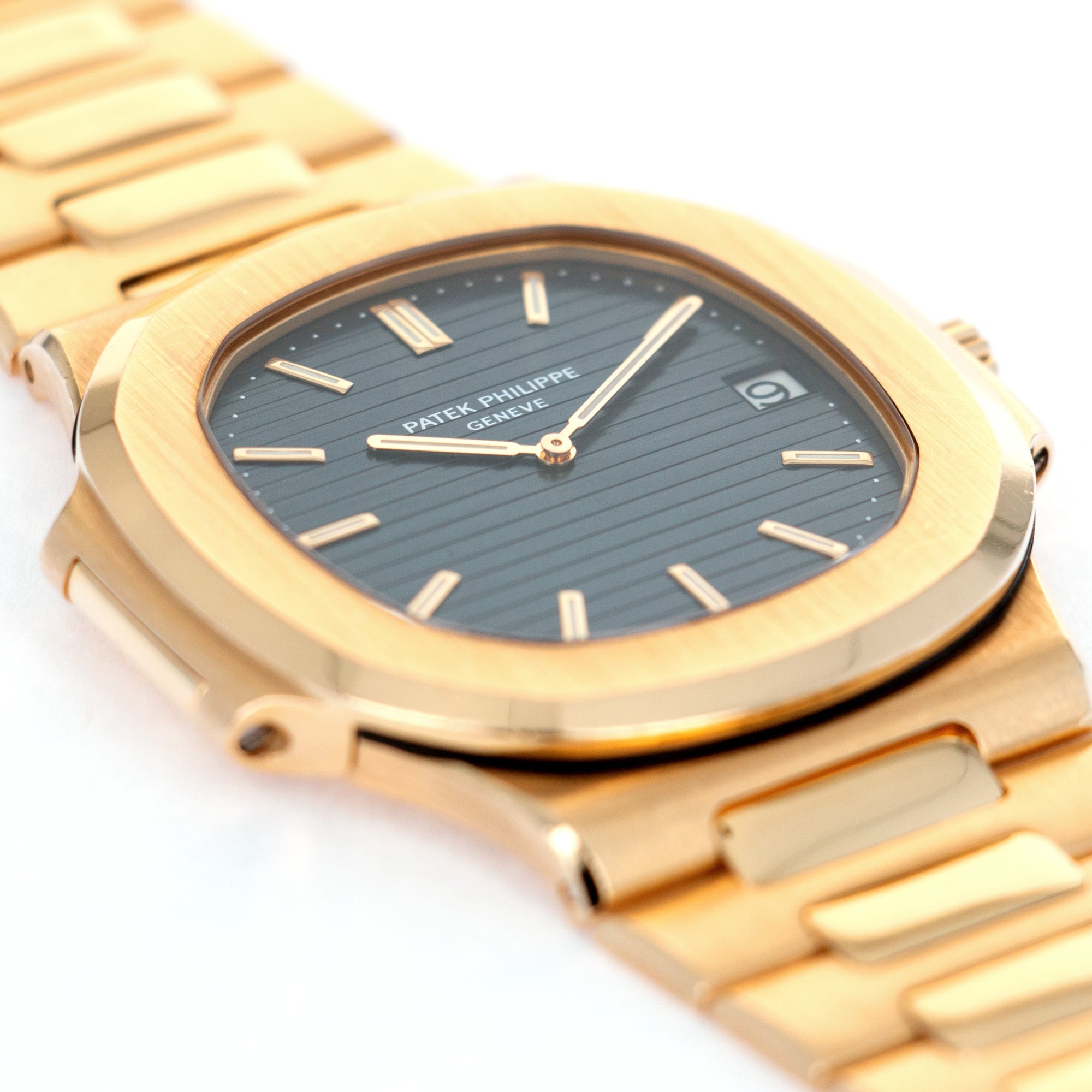 Patek Philippe - Patek Philippe Yellow Gold Jumbo Nautilus Watch Ref. 3700 with Archive Paper - The Keystone Watches