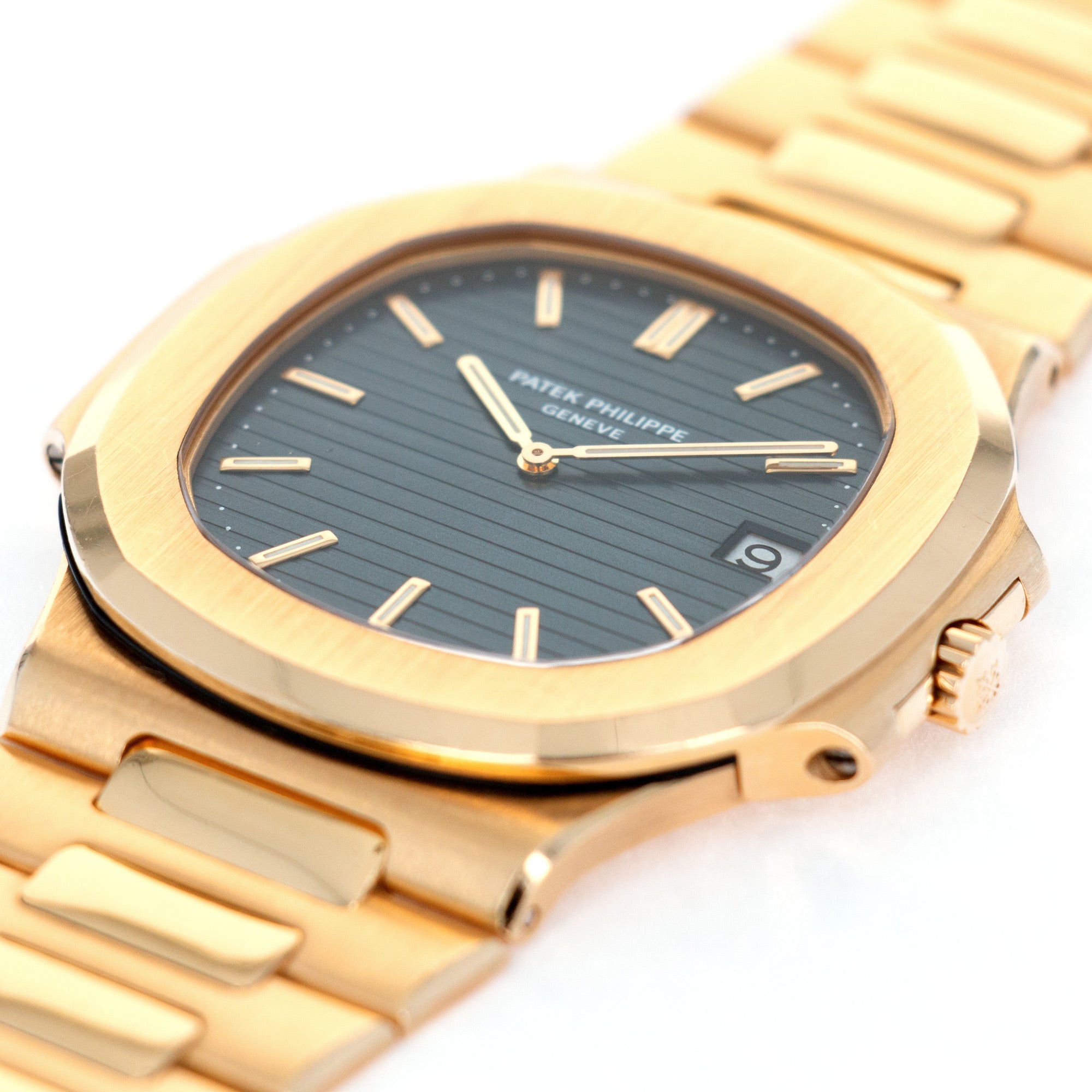 Patek Philippe - Patek Philippe Yellow Gold Jumbo Nautilus Watch Ref. 3700 with Archive Paper - The Keystone Watches