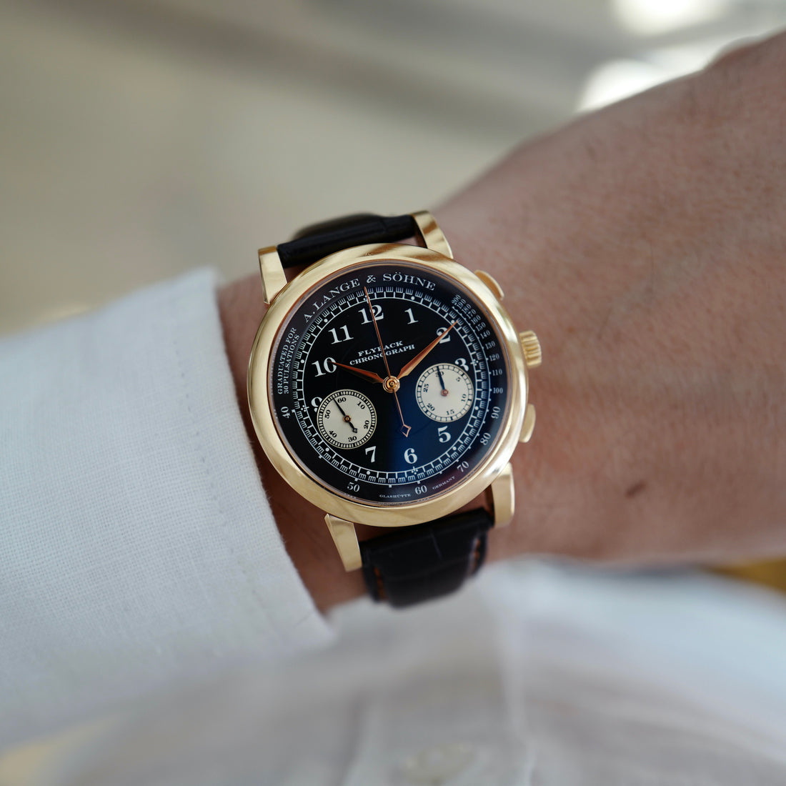 A. Lange & Sohne Rose Gold 1815 Flyback Chronograph Watch