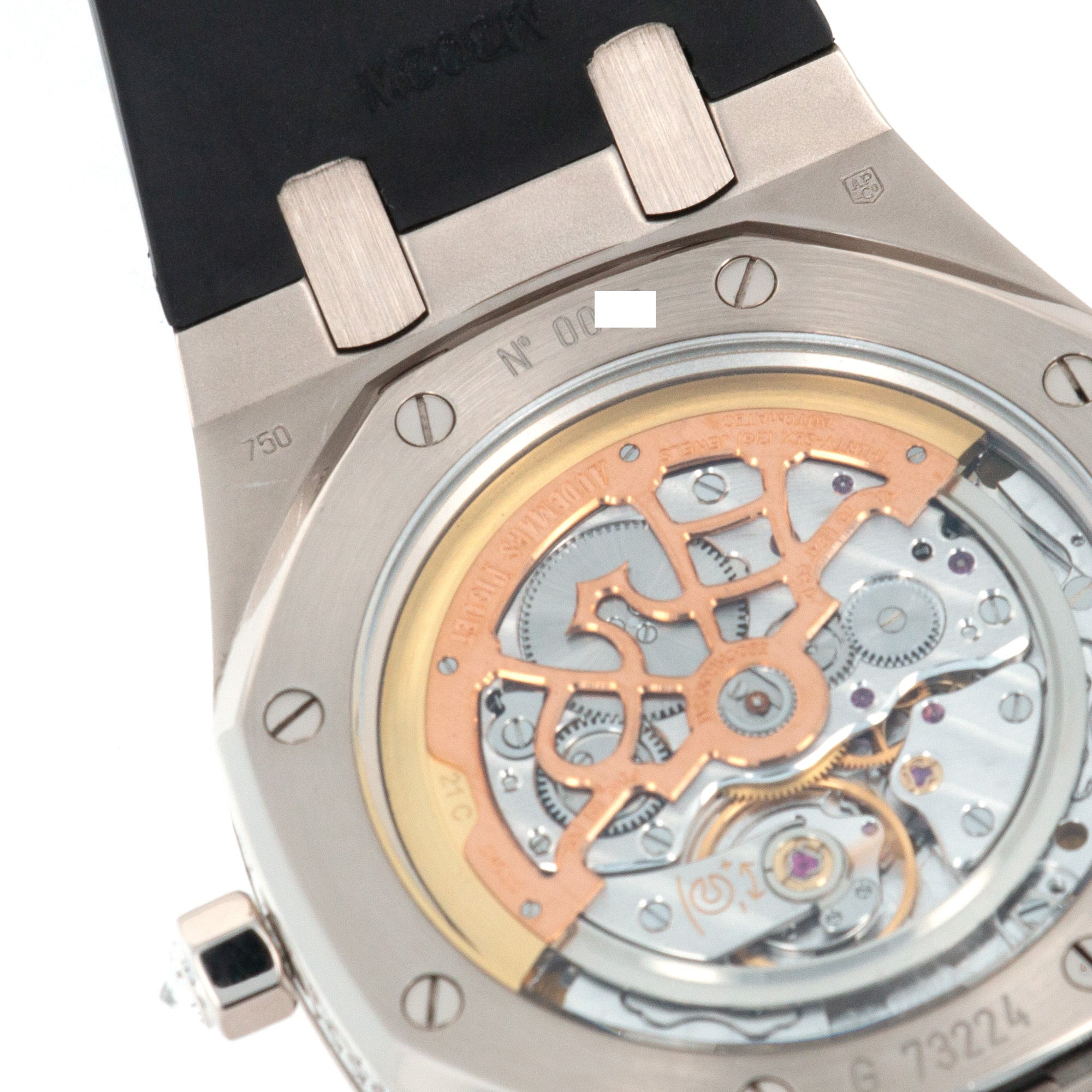 Audemars Piguet - Audemars Piguet White Gold Royal Oak Tuxedo Diamond Watch - The Keystone Watches