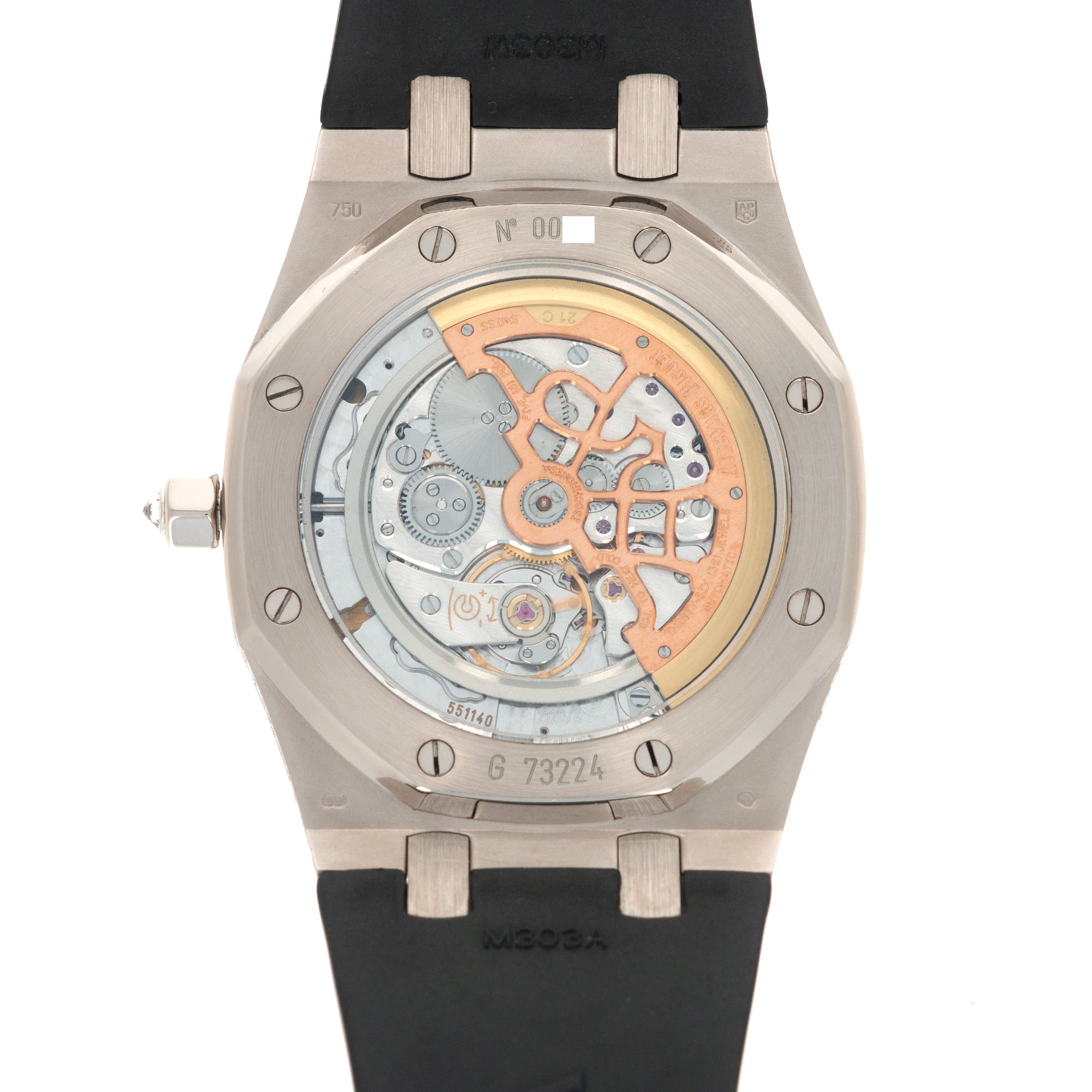 Audemars Piguet - Audemars Piguet White Gold Royal Oak Tuxedo Diamond Watch - The Keystone Watches