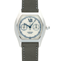 Cartier White Gold Tortue Monopoussir Watch, Ref 2396