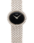 Piaget - Piaget White Gold Onyx Watch Ref. 9802 - The Keystone Watches