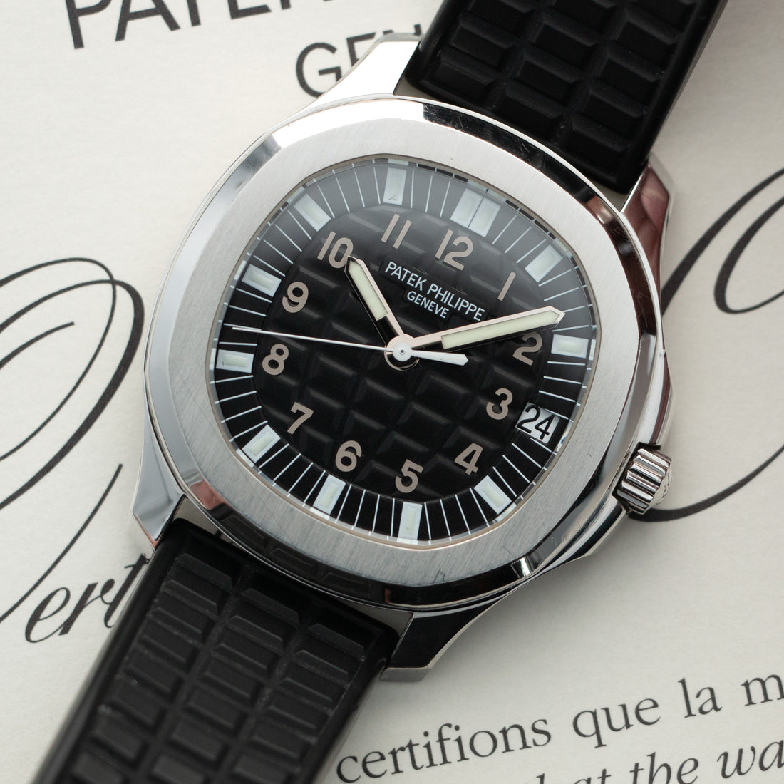 Patek Philippe Aquanaut Watch Ref. 5065 with Original Box and Papers
