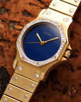 Cartier - Cartier Yellow Gold Santos Watch with Blue Dial - The Keystone Watches