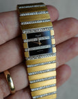 Piaget - Piaget White Gold and Yellow Gold Watch with Black and Diamond Dial Ref. 7131 - The Keystone Watches