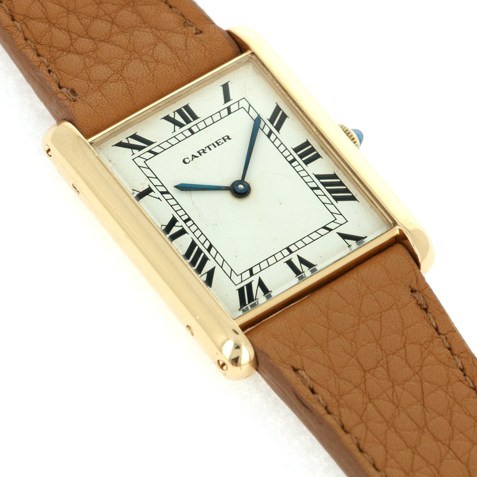 Cartier - Cartier Yellow Gold Tank Jumbo Automatic Watch - The Keystone Watches