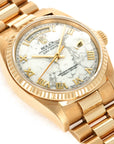 Rolex - Rolex Yellow Gold Day Date Howlite Watch Ref. 18038 - The Keystone Watches