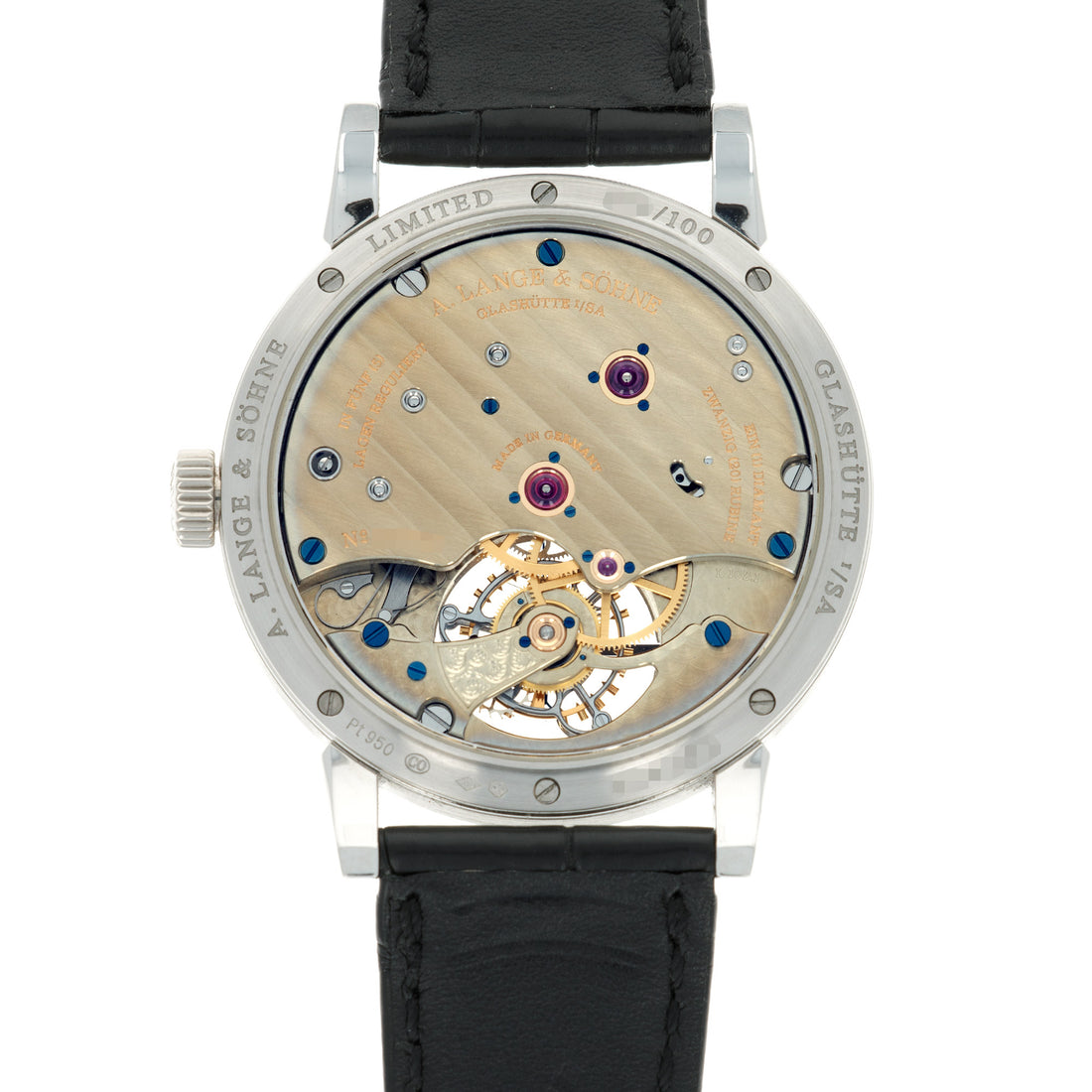 A. Lange & Sohne Platinum 1815 Tourbillon Watch Ref. 730.025