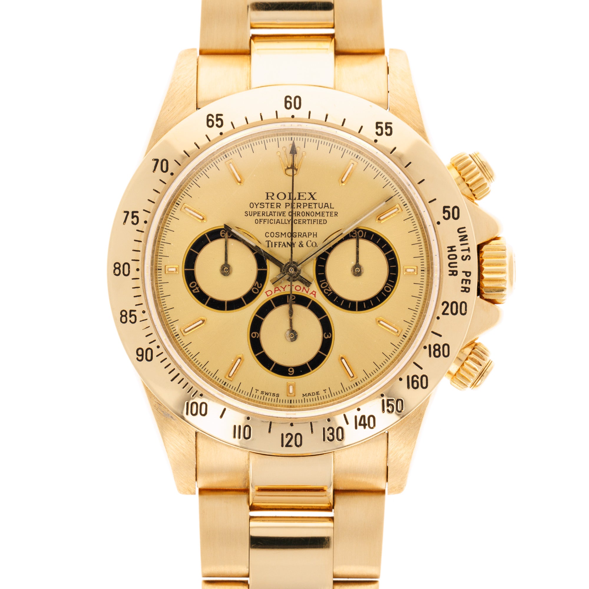 Rolex - Rolex Yellow Gold Daytona ref. 16528 with Tiffany &amp; Co. Dial - The Keystone Watches