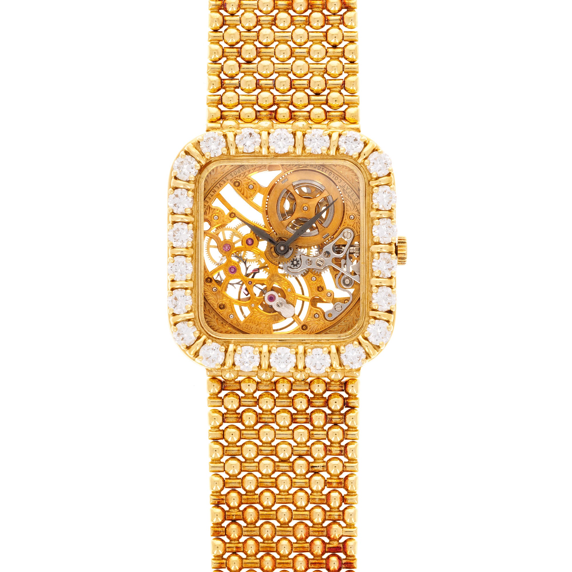 Audemars Piguet - Audemars Piguet Yellow Gold Skeletonized Diamond Watch - The Keystone Watches