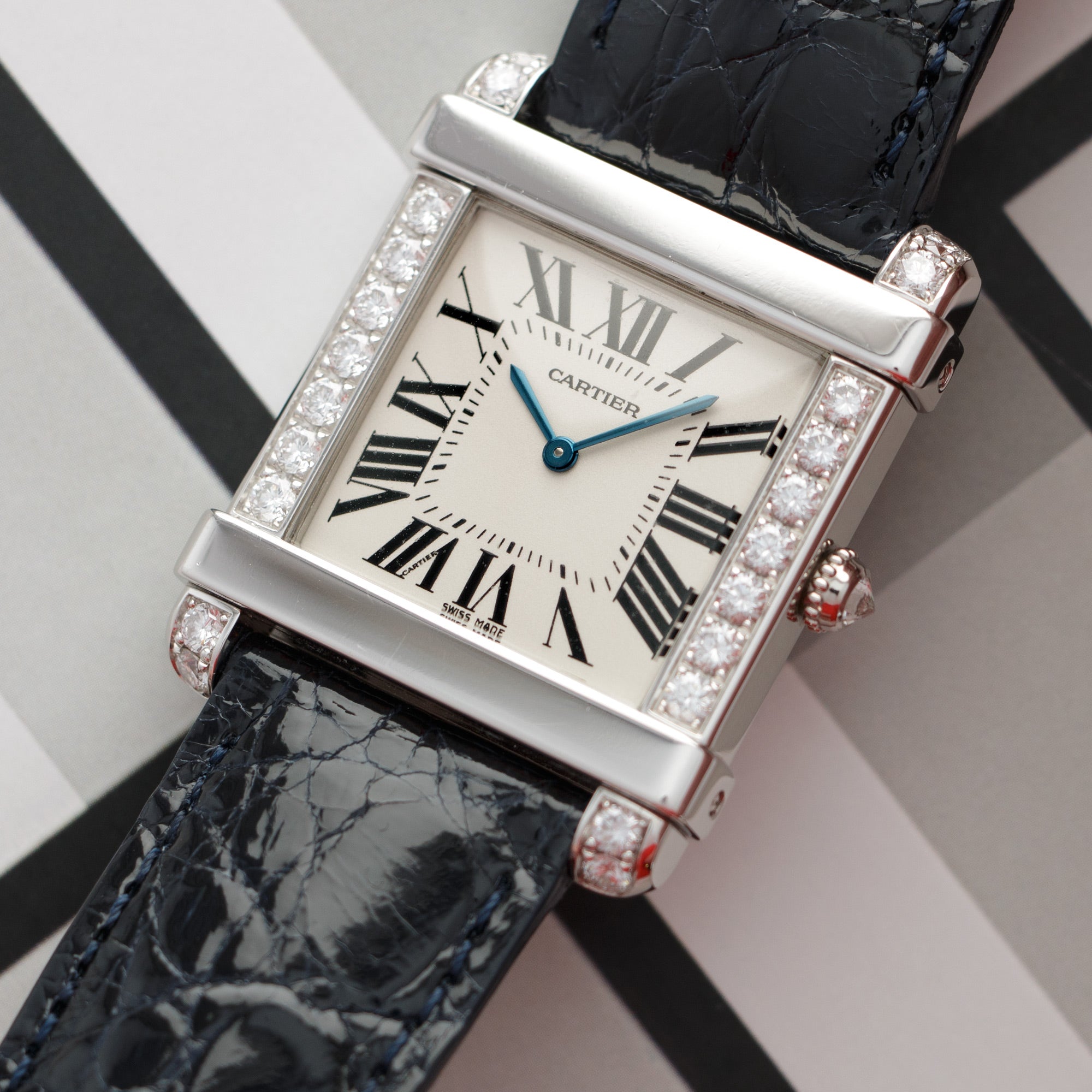 Cartier - Cartier Platinum and Diamond Tank Chinoise Ref. 2685 - The Keystone Watches