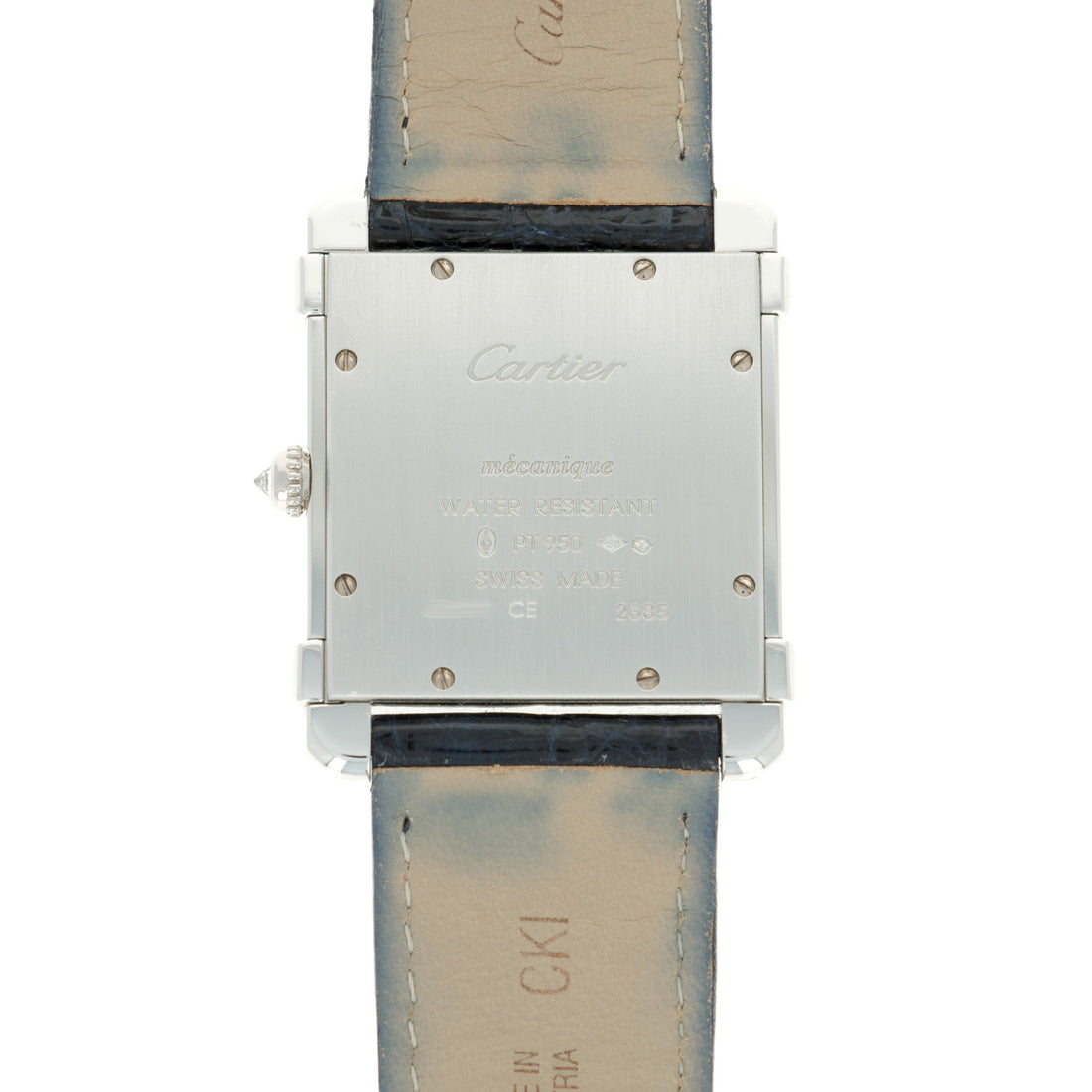 Cartier Platinum and Diamond Tank Chinoise Ref. 2685