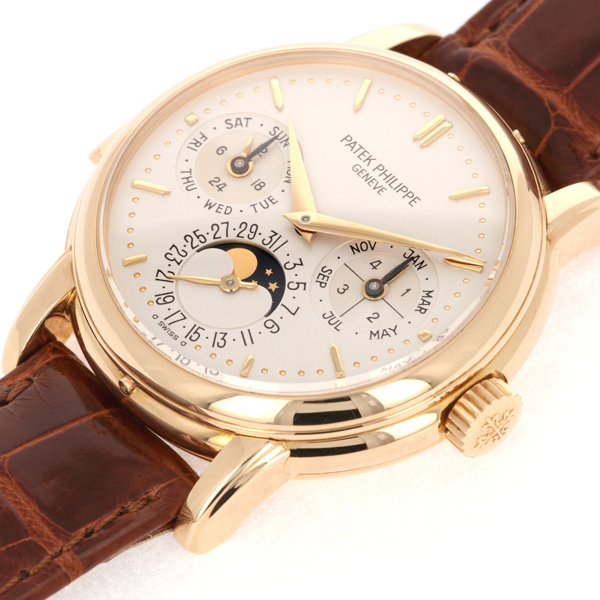 Patek Philippe - Patek Philippe Yellow Gold Perpetual Calendar Minute Repeater Watch Ref. 3974 - The Keystone Watches