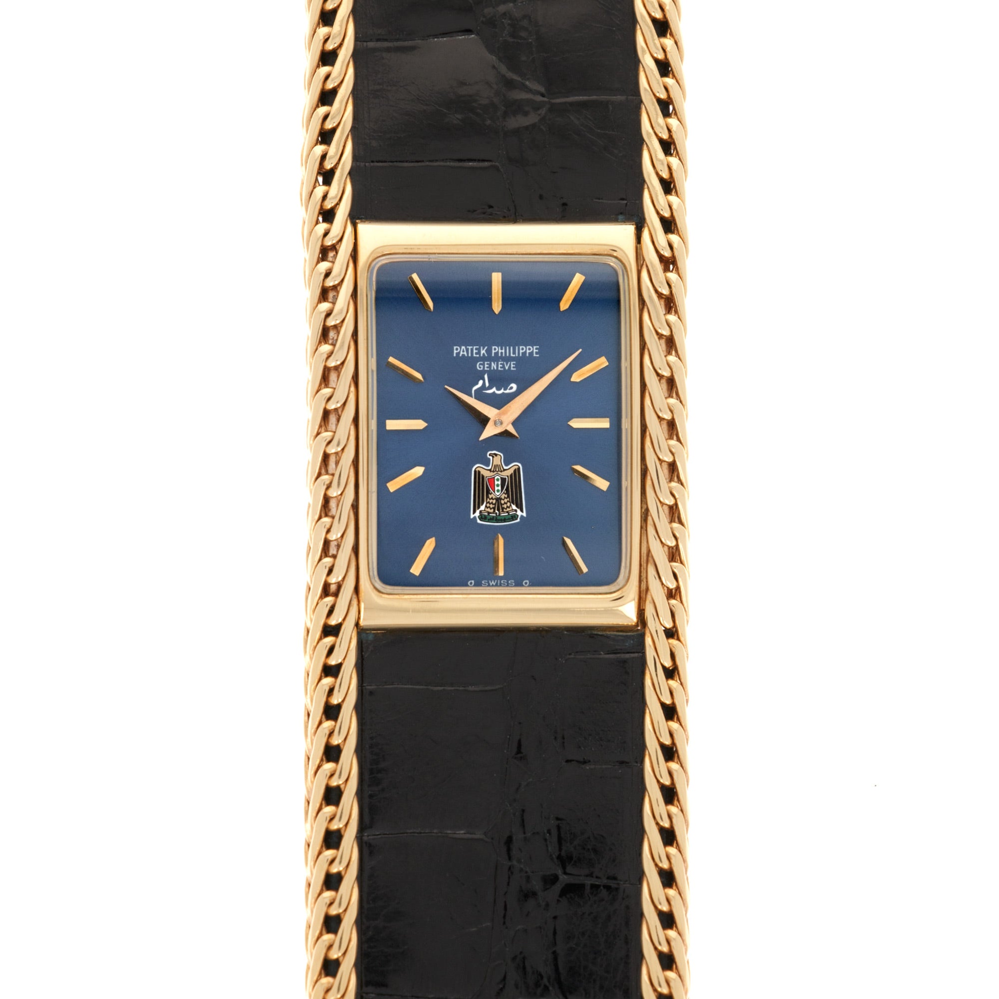 Patek Philippe - Patek Philippe Yellow Gold Bracelet Watch Ref. 4241 with Iraqi Coat of Arms - The Keystone Watches