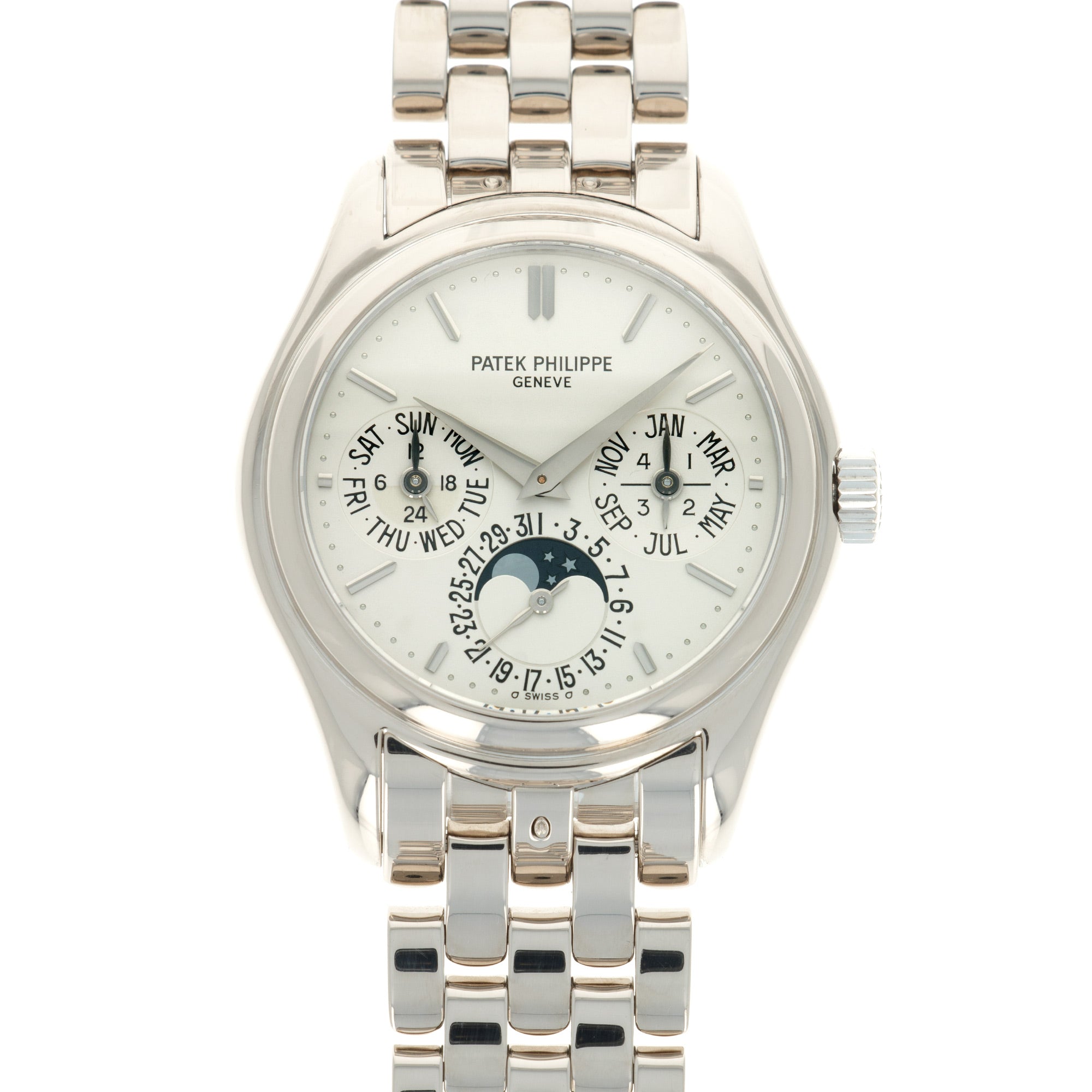 Patek Philippe - Patek Philippe White Gold Perpetual Calendar Watch Ref. 5136 - The Keystone Watches