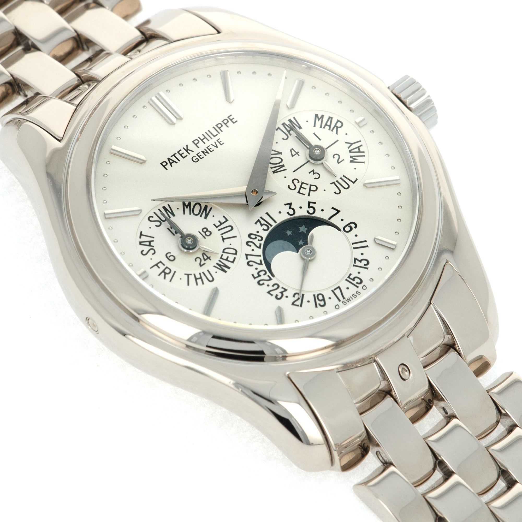 Patek Philippe - Patek Philippe White Gold Perpetual Calendar Watch Ref. 5136 - The Keystone Watches