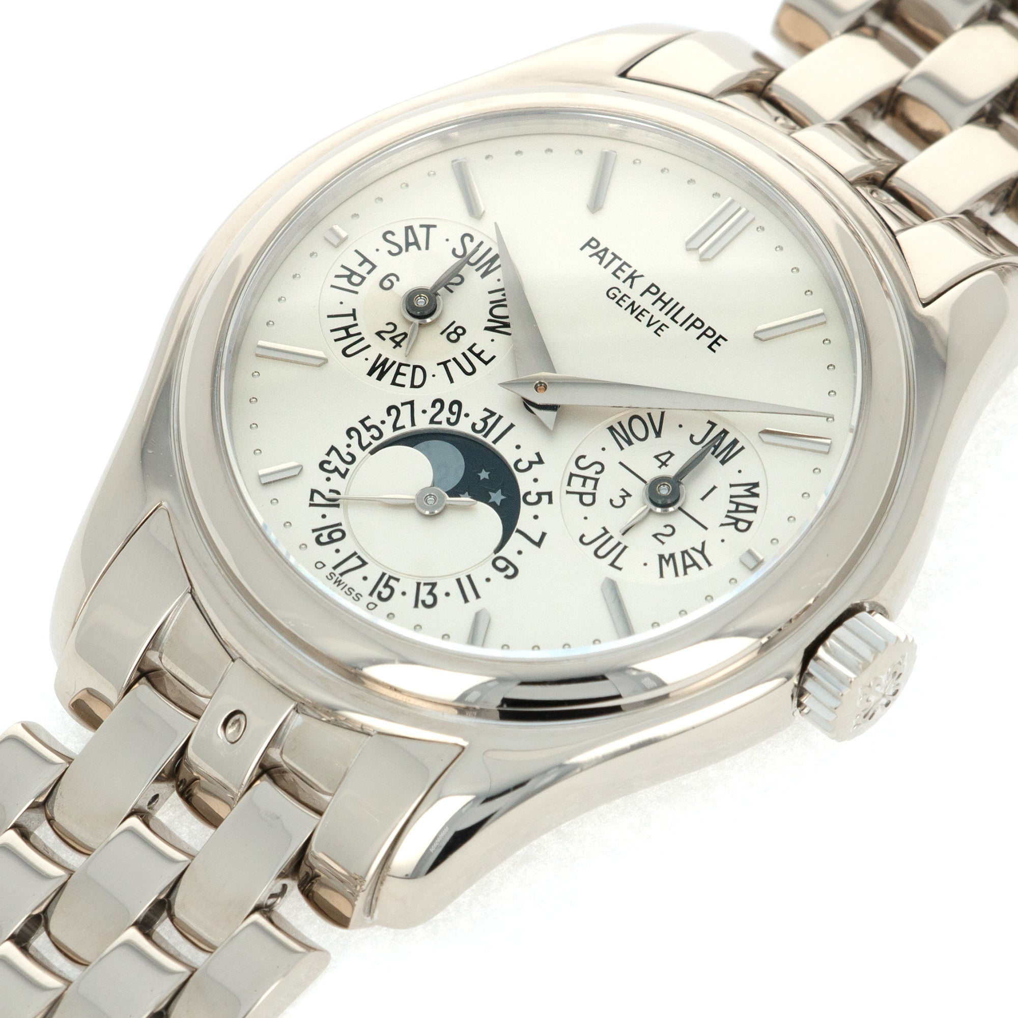 Patek Philippe - Patek Philippe White Gold Perpetual Calendar Watch Ref. 5136 - The Keystone Watches