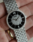 Piaget - Piaget White Gold Diamond Onyx Watch Ref. 9066 - The Keystone Watches