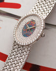 Piaget White Gold Watch with Diamond and Opal Dial Ref. 9826