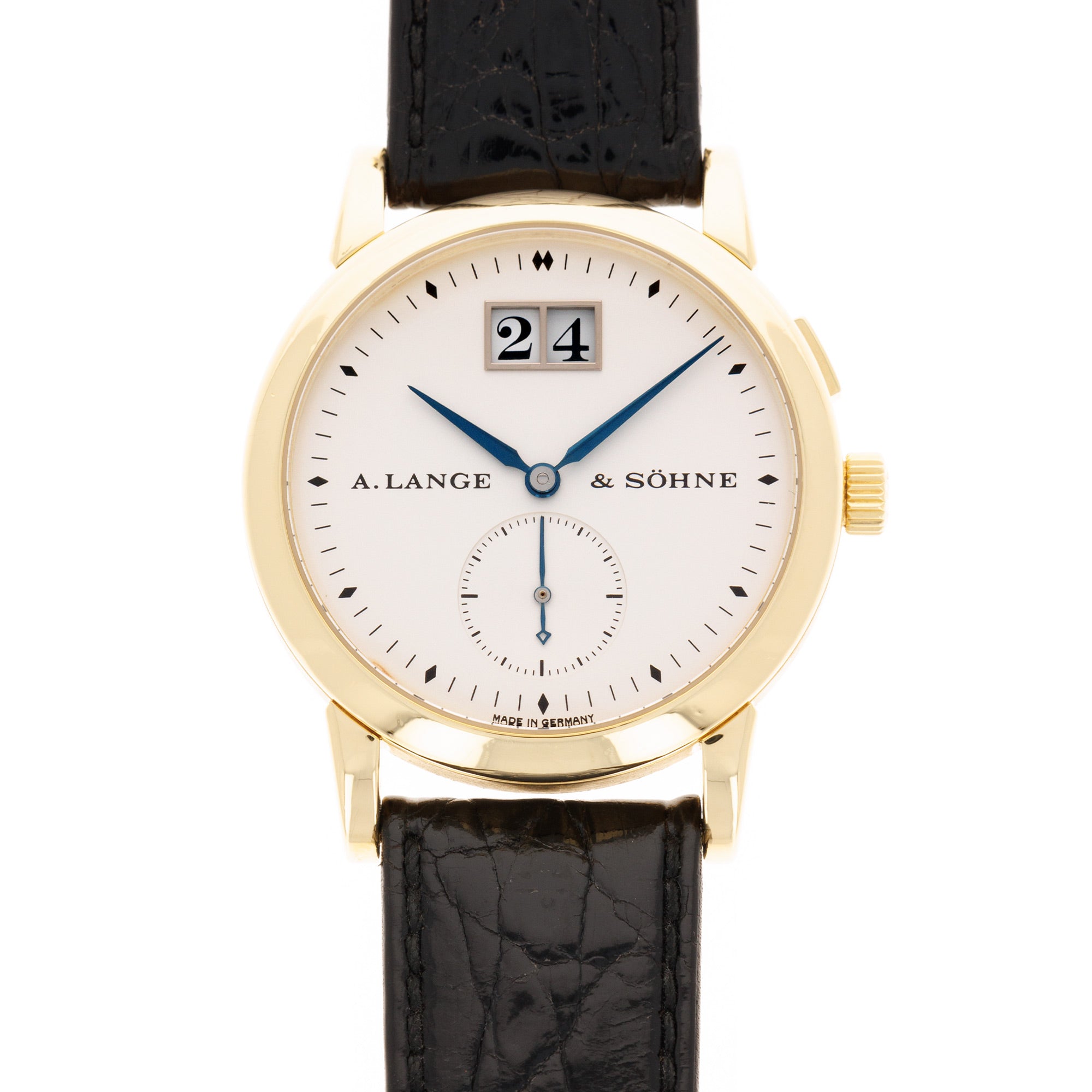 A. Lange & Sohne - A. Lange & Sohne Yellow Gold Saxonia 1st Series Solid Back Watch Ref. 102.002 - The Keystone Watches