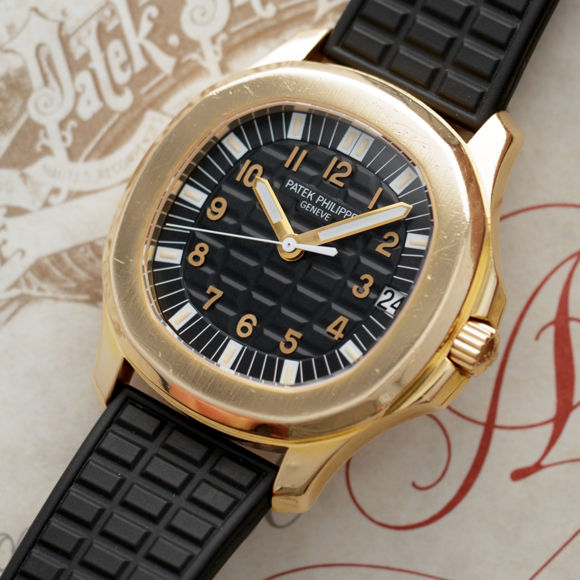 Patek Philippe - Patek Philippe Yellow Gold Jumbo Aquanaut Watch Ref. 5065 - The Keystone Watches