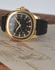 Patek Philippe - Patek Philippe Yellow Gold Jumbo Aquanaut Watch Ref. 5065 - The Keystone Watches