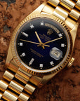 Rolex - Rolex Yellow Gold Day-Date Ref. 18038 with Blue Vignette Dial - The Keystone Watches