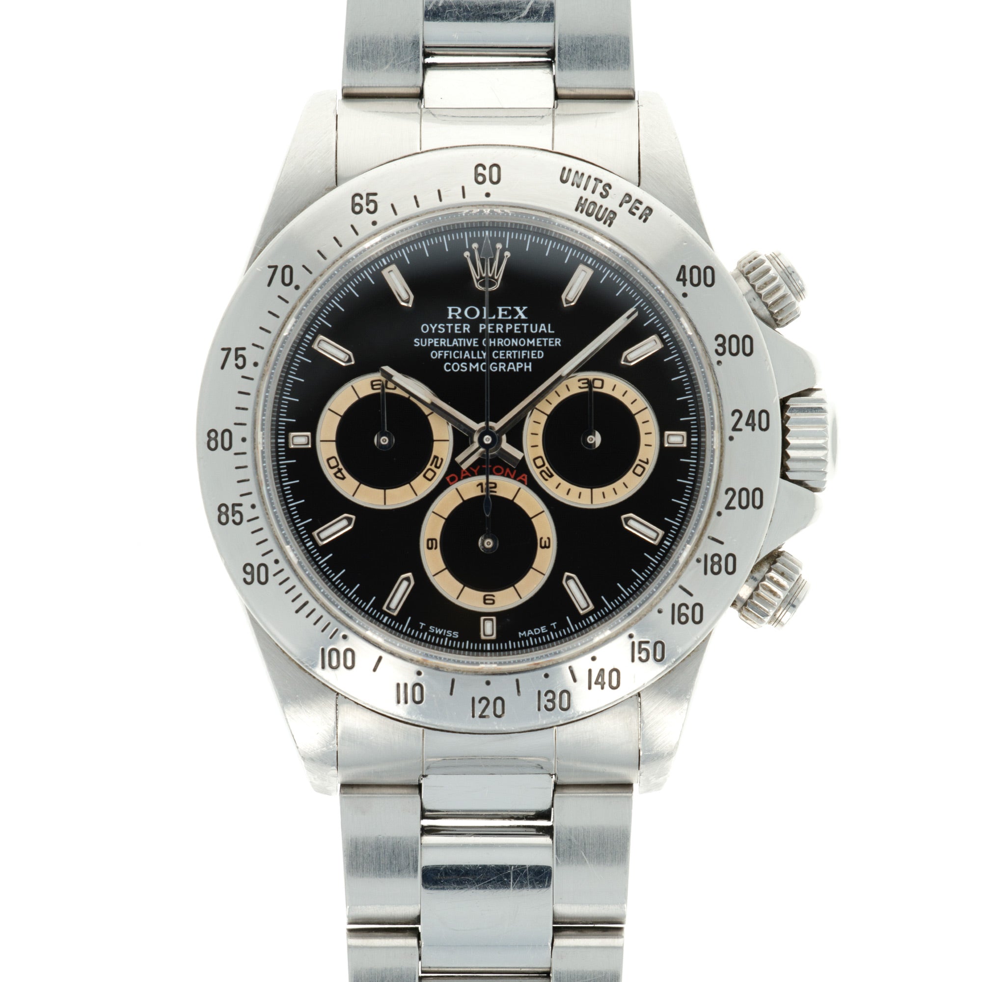 Rolex - Rolex Steel Zenith Daytona Ref. 16520 with Original Papers and Brown Subdials - The Keystone Watches