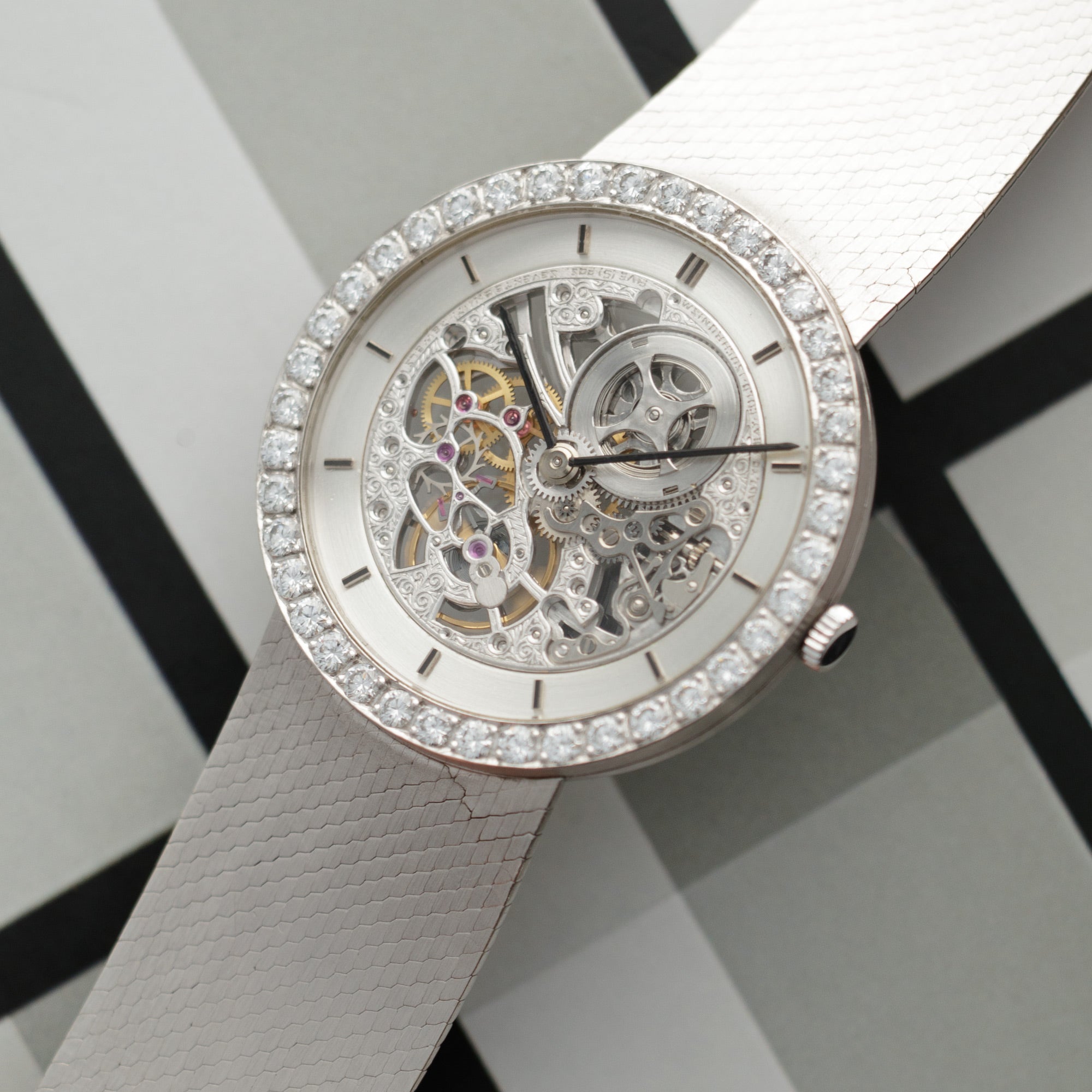 Audemars Piguet - Audemars Piguet White Gold Diamond Skeleton with Original Box and Paper - The Keystone Watches