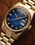 Rolex Yellow Gold Day-Date Ref. 18238 with Blue Vignette Dial