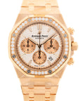 Audemars Piguet - Audemars Piguet Rose Gold Royal Oak Chrono Diamond Watch Ref. 26315 - The Keystone Watches