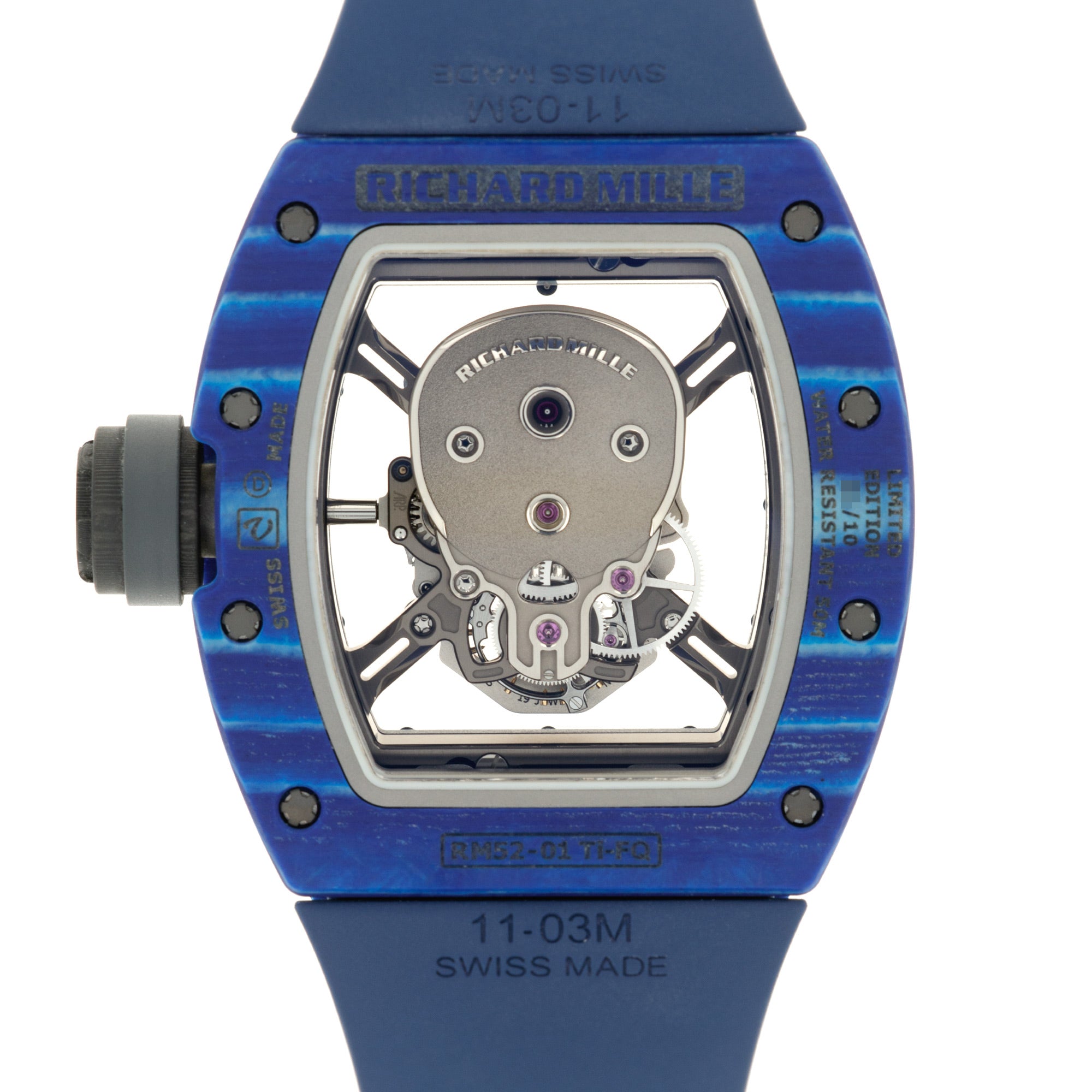 Richard Mille - Richard Mille Blue Skull Tourbillon RM52-01 - The Keystone Watches