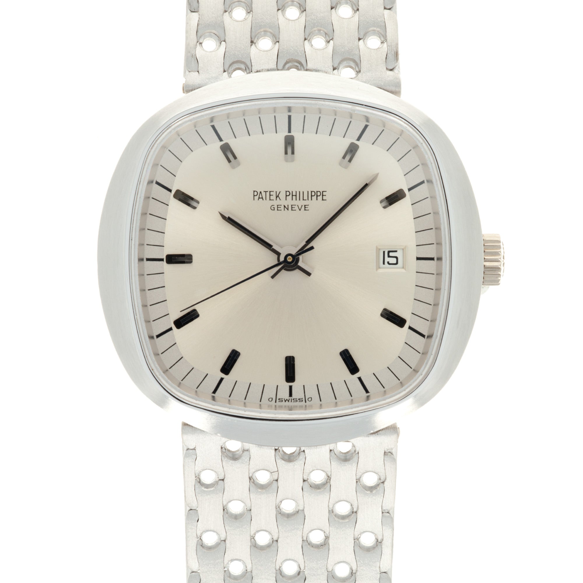 Patek Philippe - Patek Philippe White Gold Beta 21 Watch Ref. 3587 - The Keystone Watches