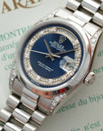 Rolex - Rolex Platinum and Diamond Day-Date Ref. 18296 with Original Warranty - The Keystone Watches