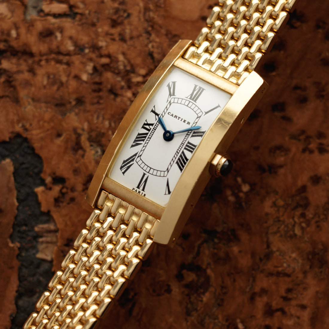Cartier Yellow Gold Tank Cintree Watch