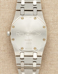 Audemars Piguet - Audemars Piguet Platinum Royal Oak with Mother of Pearl and Diamond Dial - The Keystone Watches