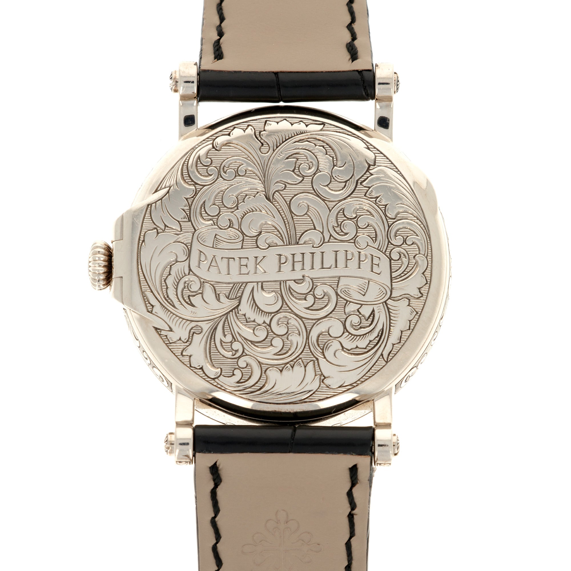 Patek Philippe - Patek Philippe White Gold Perpetual Engraved Ref. 5160 - The Keystone Watches