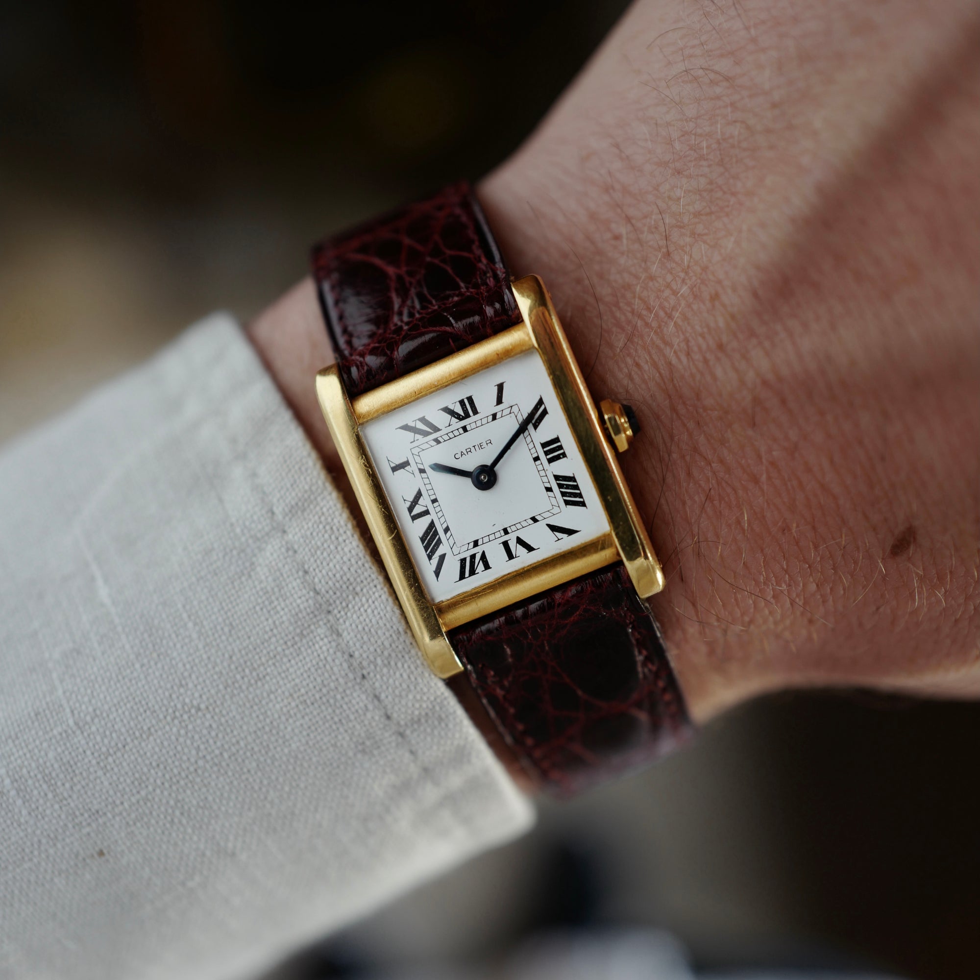 Cartier - Cartier Yellow Gold Tank Normale Watch - The Keystone Watches