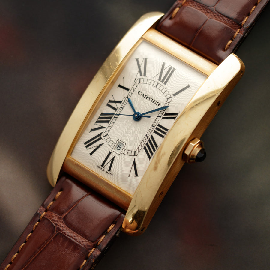 Cartier Yellow Gold Tank Americaine Automatic
