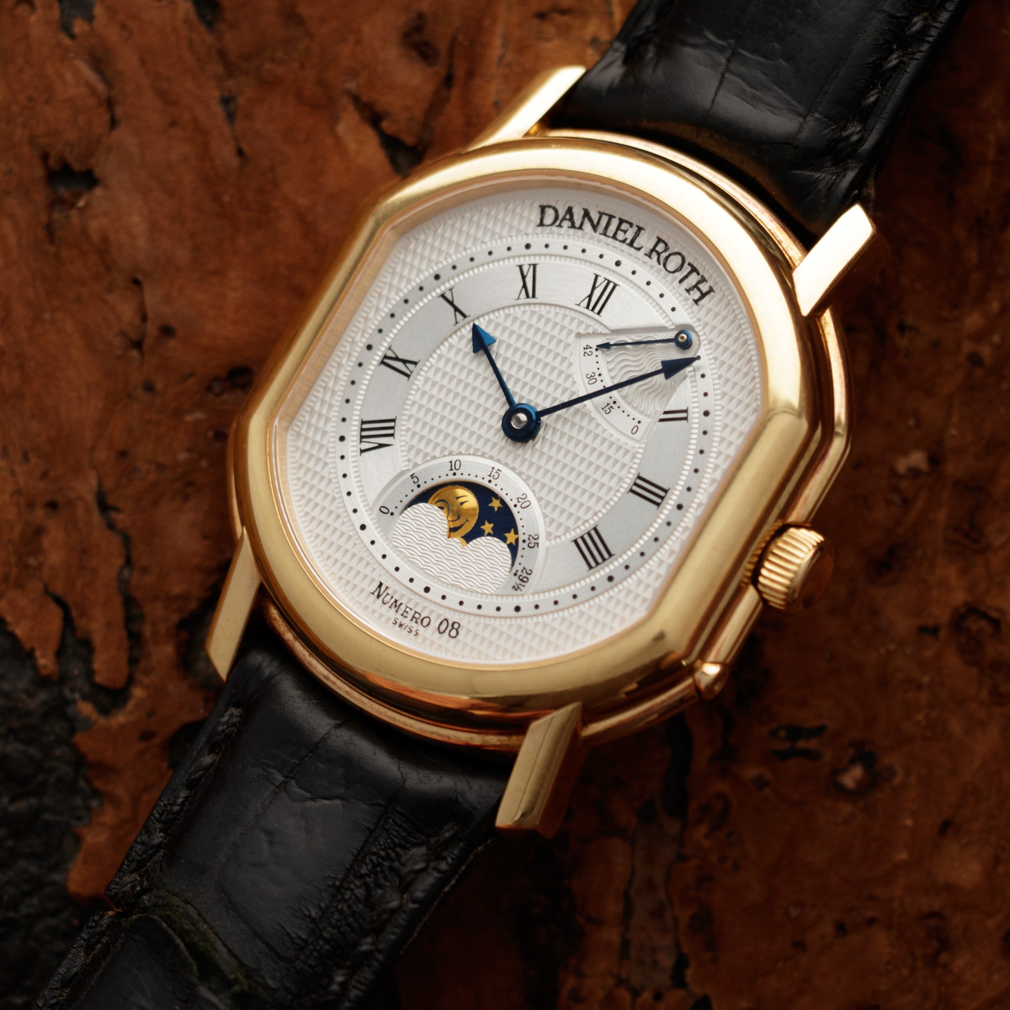 Daniel Roth - Daniel Roth Yellow Gold Moonphase Power Reserve Watch - The Keystone Watches