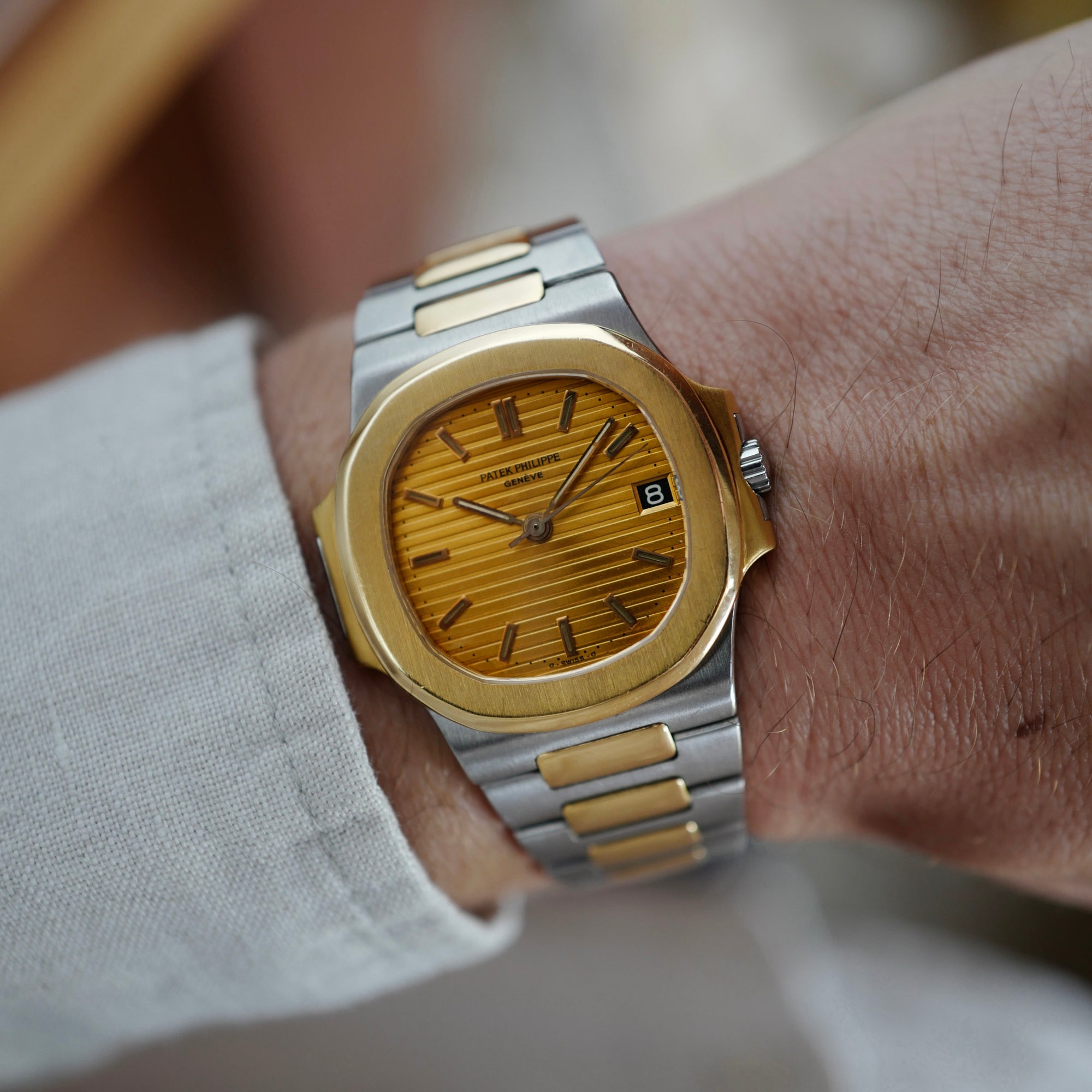 Patek Philippe - Patek Philippe Two-Tone Nautilus Watch Ref. 3800 - The Keystone Watches