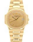 Patek Philippe - Patek Philippe Yellow Gold Nautilus Ref. 3800 with Box and Papers - The Keystone Watches
