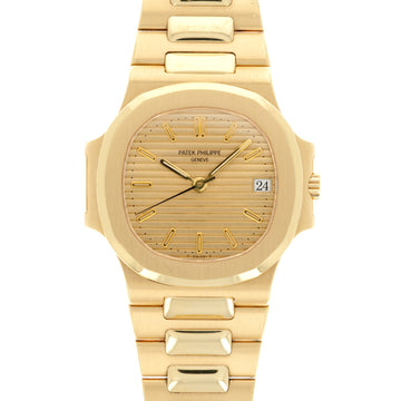 Patek Philippe Yellow Gold Nautilus Ref. 3800 with Box and Papers