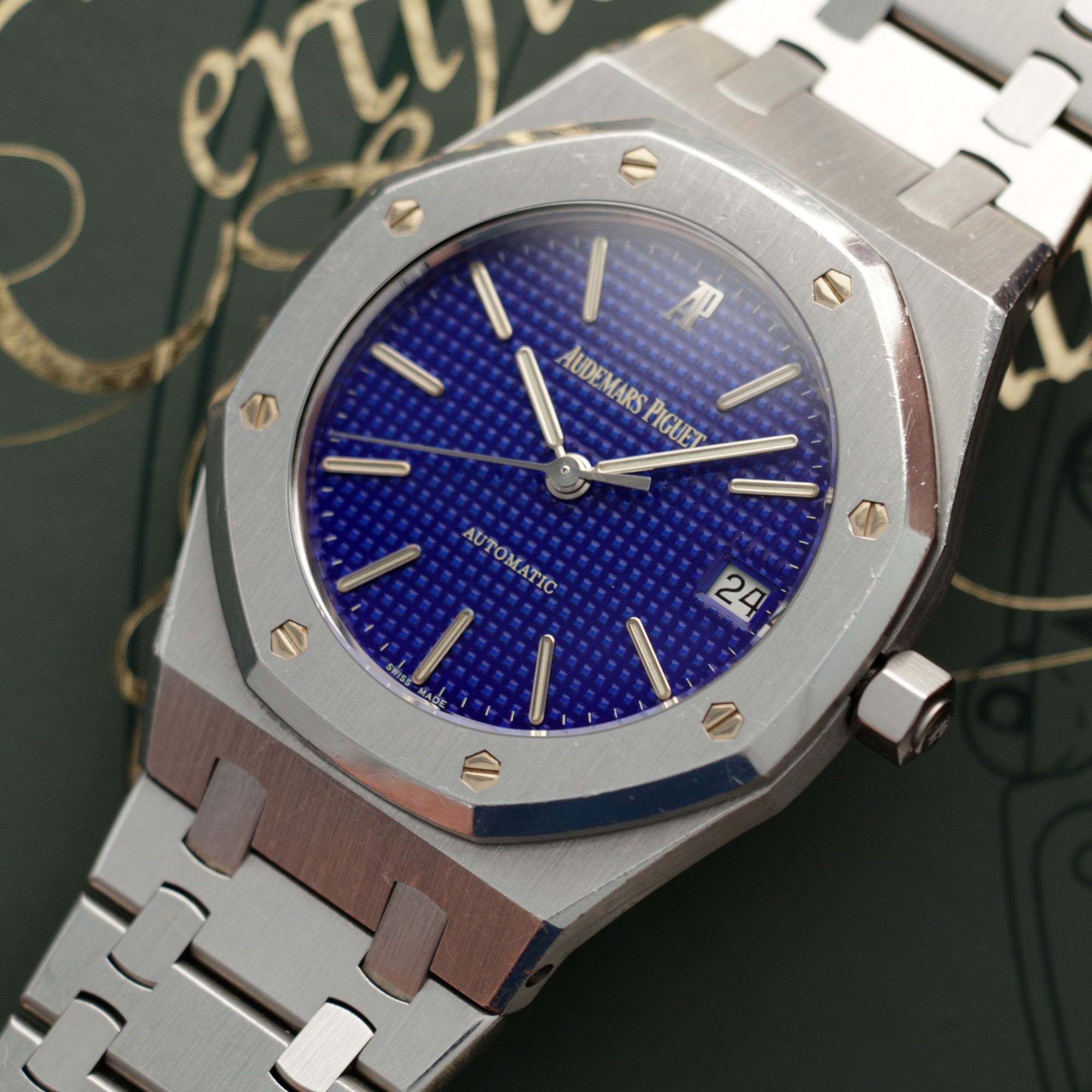 Audemars Piguet - Audemars Piguet Steel Royal Oak Ref. 14790 with Yves Klein Blue Dial - The Keystone Watches