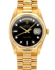 Rolex - Rolex Yellow Gold Day-Date Ref. 18038 with Black Diamond Dial - The Keystone Watches