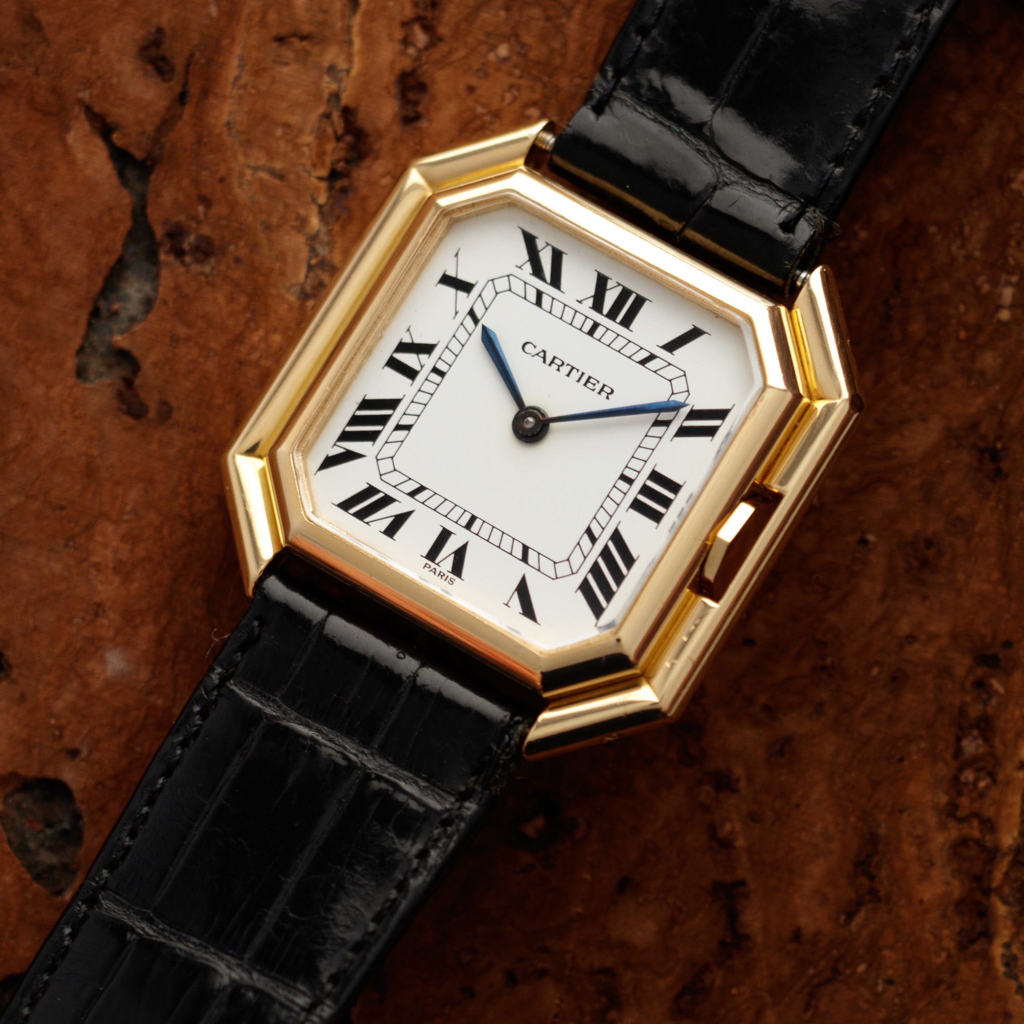 Cartier - Cartier Yellow Gold Ceinture Automatique Watch - The Keystone Watches
