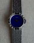 Piaget - Piaget White Gold Watch Ref. 4182A6 with Lapis Dial and Diamonds and Sapphires - The Keystone Watches