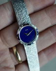 Piaget - Piaget White Gold Watch Ref. 4182A6 with Lapis Dial and Diamonds and Sapphires - The Keystone Watches